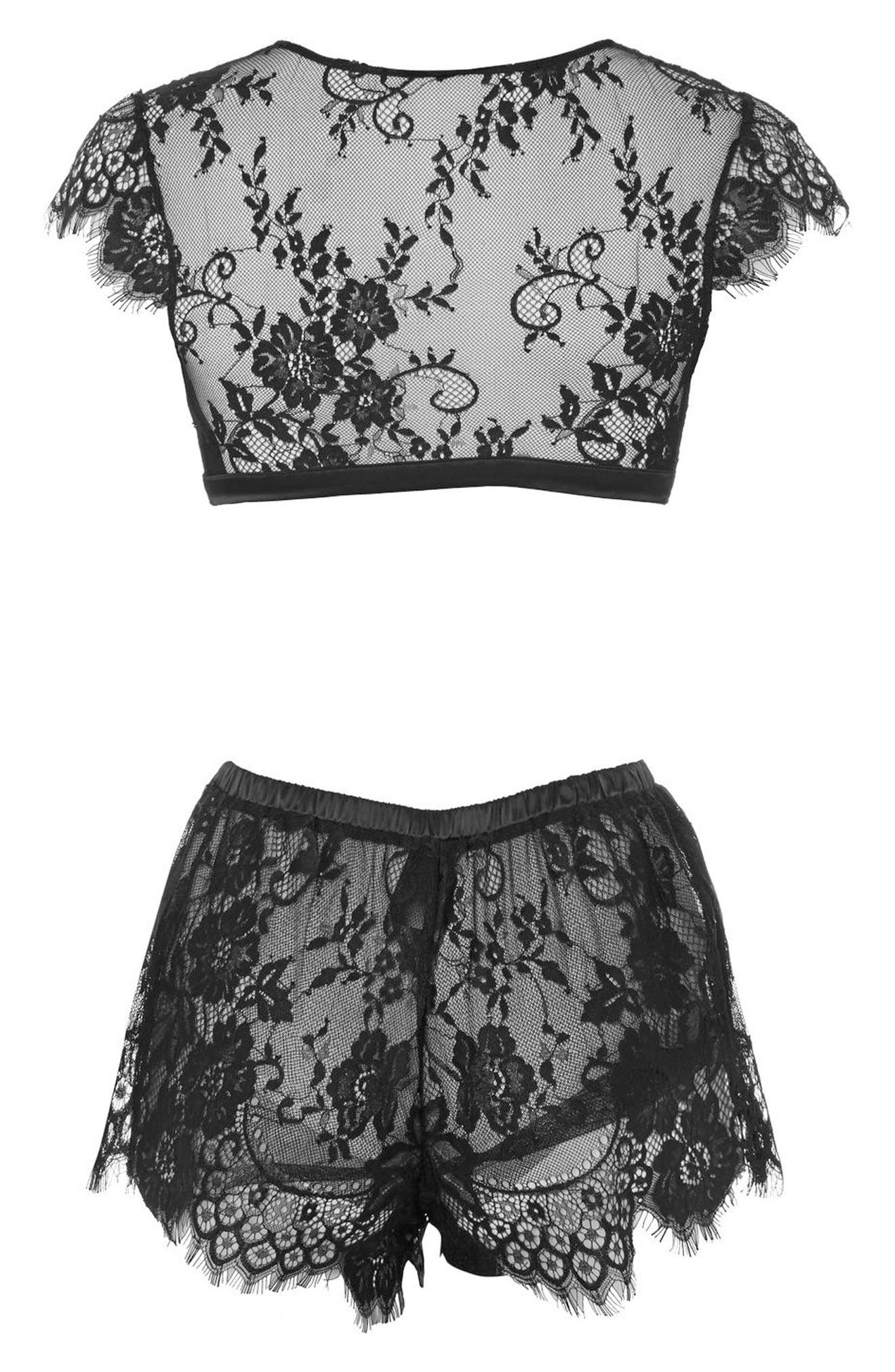 Lace Bralette & Shorts Set Nordstrom