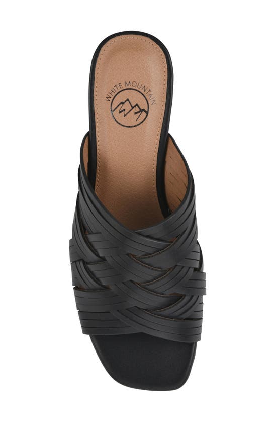 Shop White Mountain Footwear Alluvia Sandal In Black/ Smooth