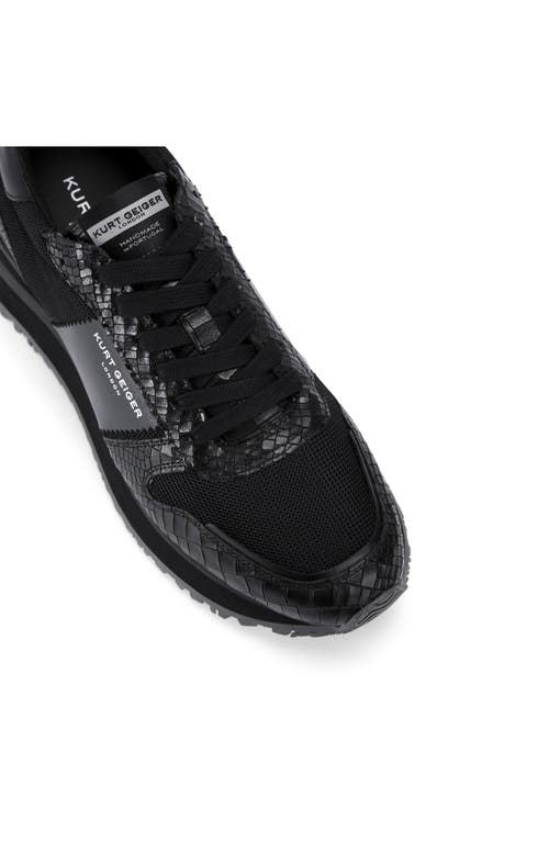 Kurt Geiger London Diego Sneaker In Charcoal/black