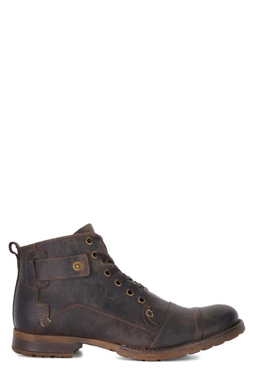 Shop Dune London Simon Boot In Dark Brown