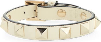 Indflydelse Motel Bunke af Valentino Garavani Valentino Rockstud Small Leather Bracelet | Nordstrom