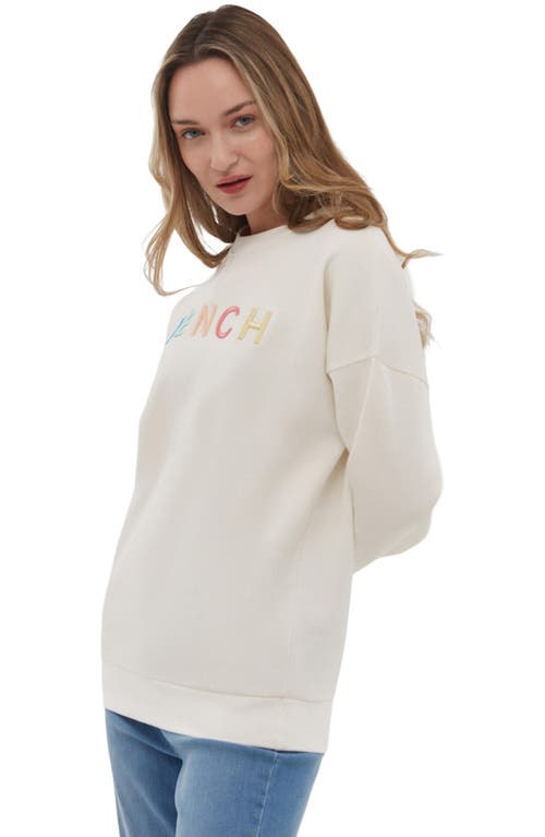 Shop Bench . Daijah Logo Sweatshirt In Winter White