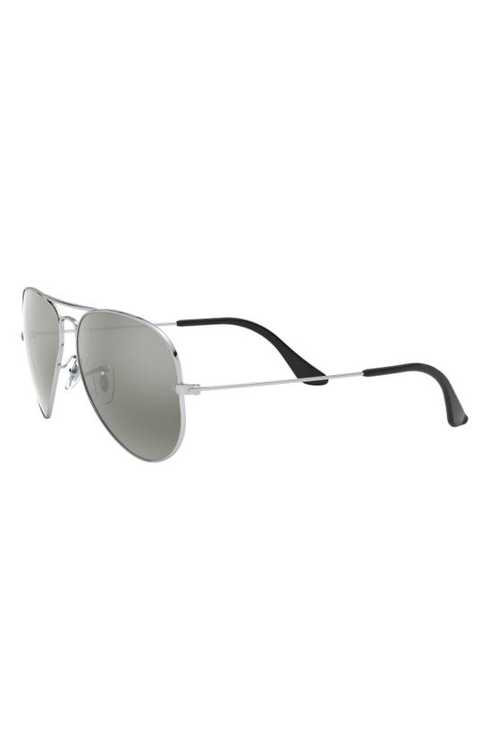 Ray Ban Original 54mm Aviator Sunglasses In Silver Mirror
