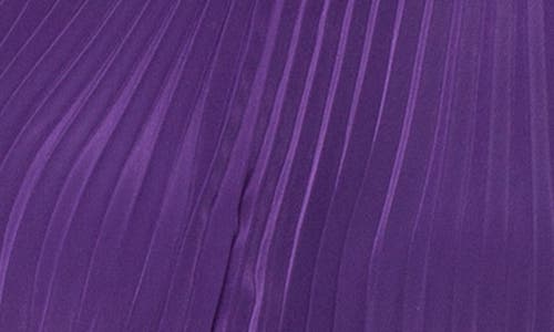 Marina Pleated Midi Dress In Purple