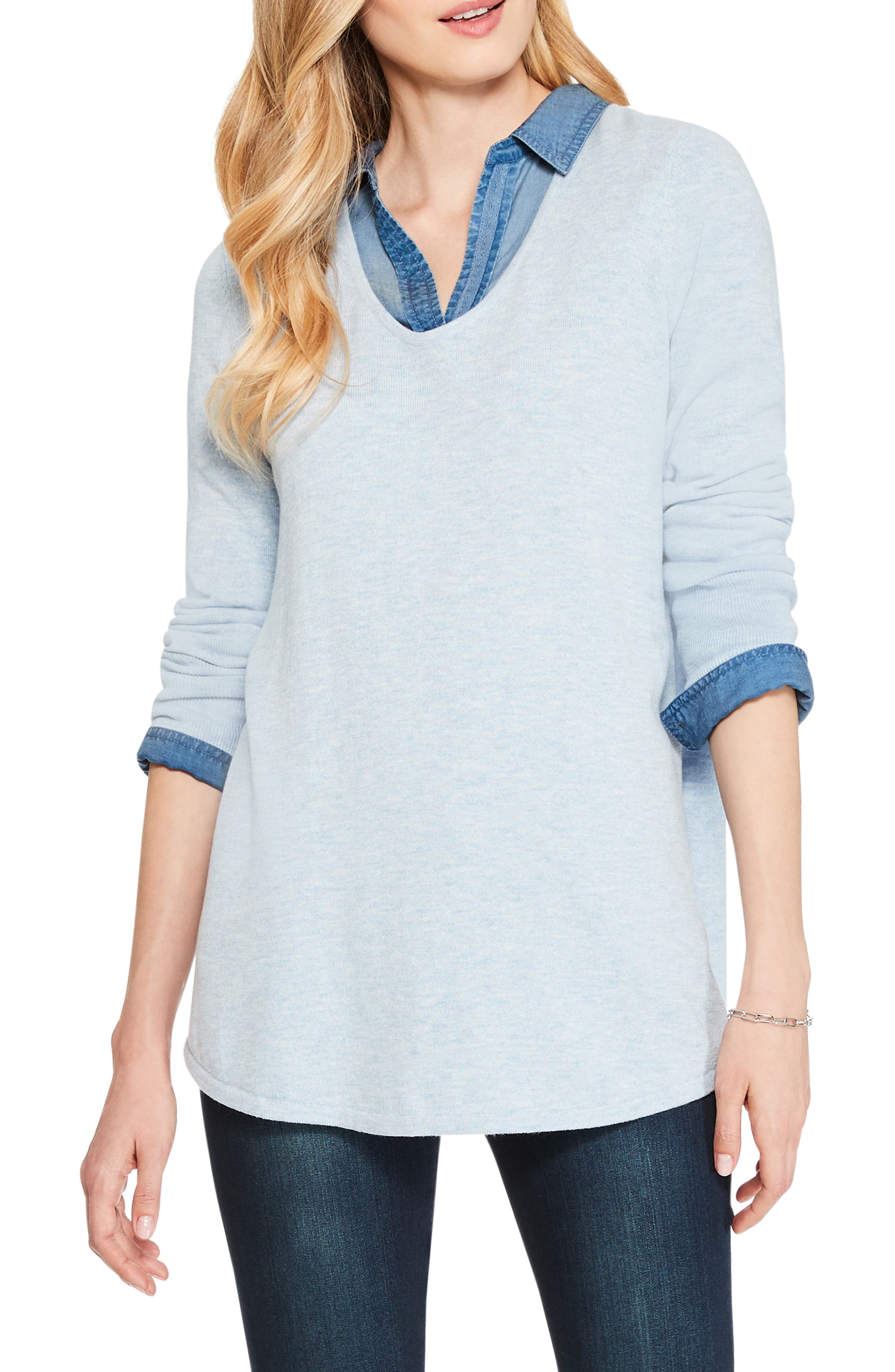 nic and zoe vital v neck sweater