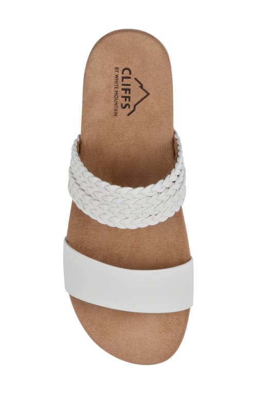 Shop Cliffs By White Mountain Tactful Sandal In White/smooth