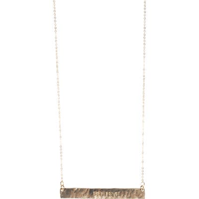 Nashelle 14K Gold Fill Bar Pendant Necklace