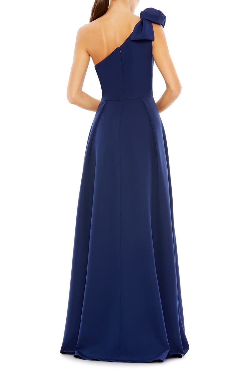 Ieena for Mac Duggal Bow One-Shoulder A-Line Gown | Nordstrom