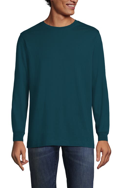 Lands' End Super-t Long Sleeve T-shirt In Green