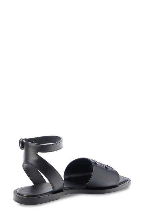 Shop Givenchy Liquid 4g Logo Quarter Strap Sandal In Black