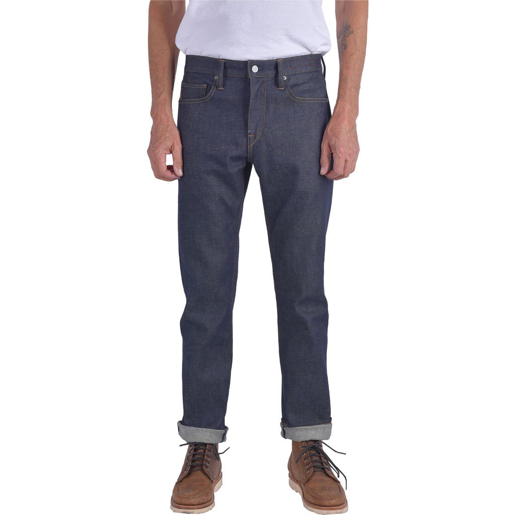 HIROSHI KATO The Hammer Straight Leg 14-Ounce Stretch Selvedge Baggy Jeans in Indigo Raw