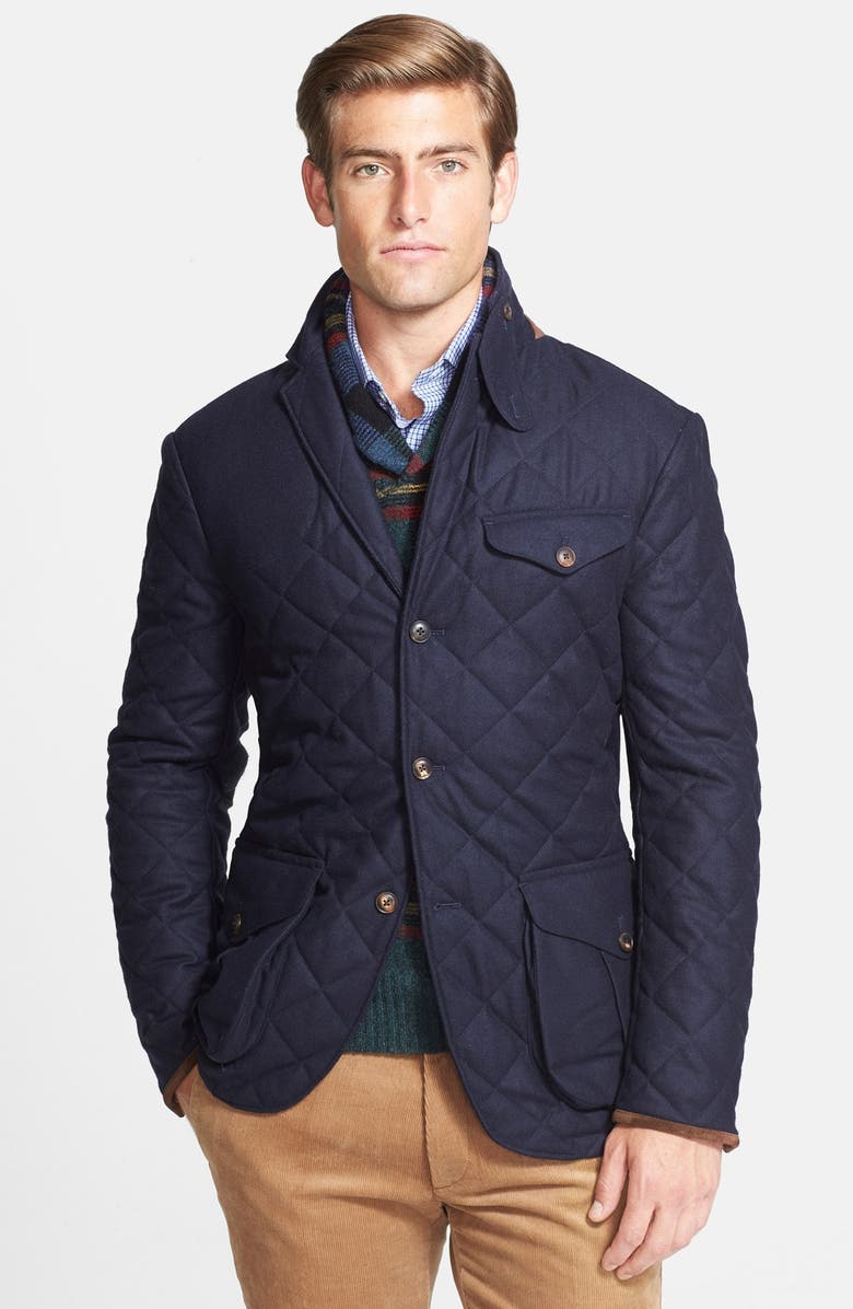 Polo Ralph Lauren Quilted Wool Blend Three-Button Sport Coat | Nordstrom