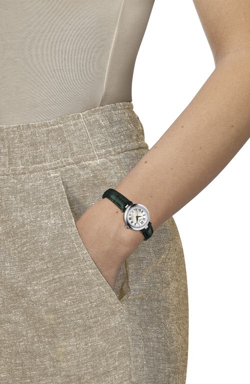 Tissot Bellissima Leather Strap Watch, 26mm In Green