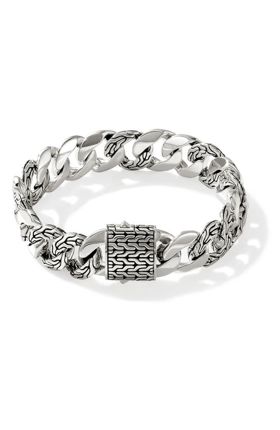 Shop John Hardy Curb Chain Bracelet In Silver