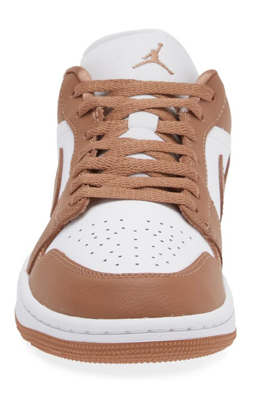 Shop Jordan Air  1 Low Sneaker In Archaeo Brown/brown/white