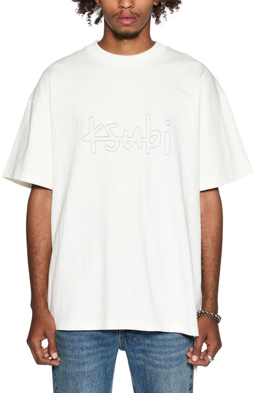 KSUBI KSUBI STITCHED UP EKCESS OVERSIZE EMBROIDERED T-SHIRT