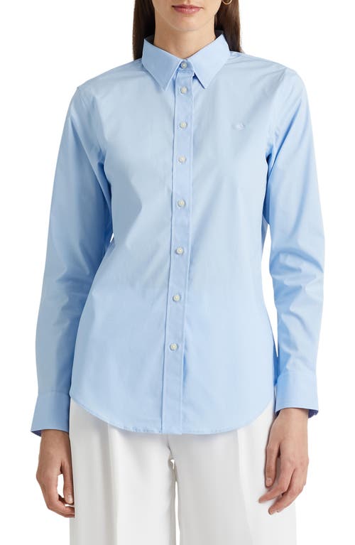 Lauren Ralph Easy Care Stretch Cotton Shirt at Nordstrom