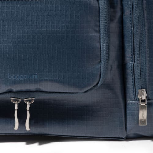 Shop Baggallini Travel Toiletry Kit Cosmetic Bag In Mist Gloss Ripstop