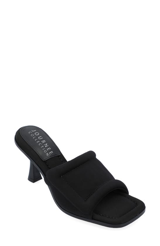 Journee Collection Addriel Slide Sandal In Black