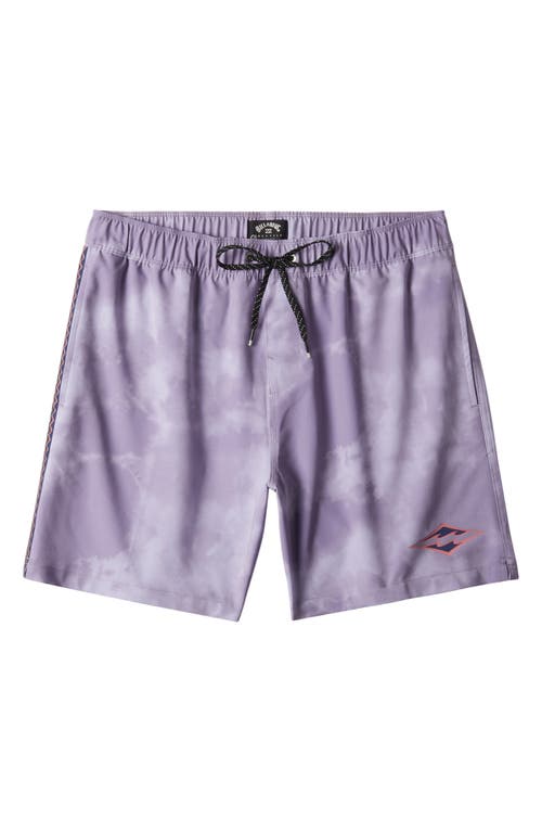 Shop Billabong D Bah Layback Swim Trunks In Purple Ash