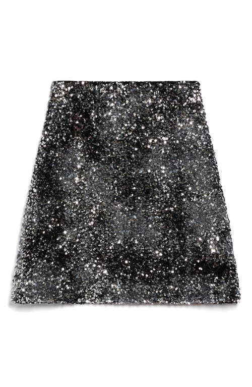 Shop Weekend Max Mara Uvetta Sequin Skirt In Black