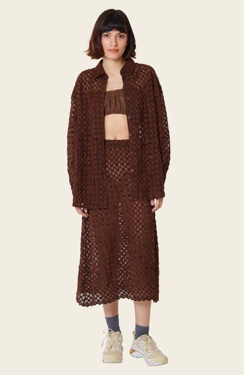 FIND ME NOW FIND ME NOW HARMONY CHECK STRETCH MESH BUTTON-UP SHIRT