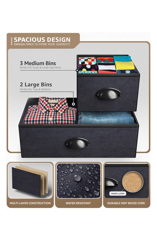 Shop Sorbus Storage Cube Dresser In Black/brown