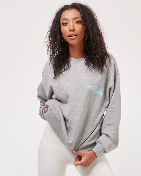 Women s Grey Oversized Sweatshirts Hoodies Nordstrom