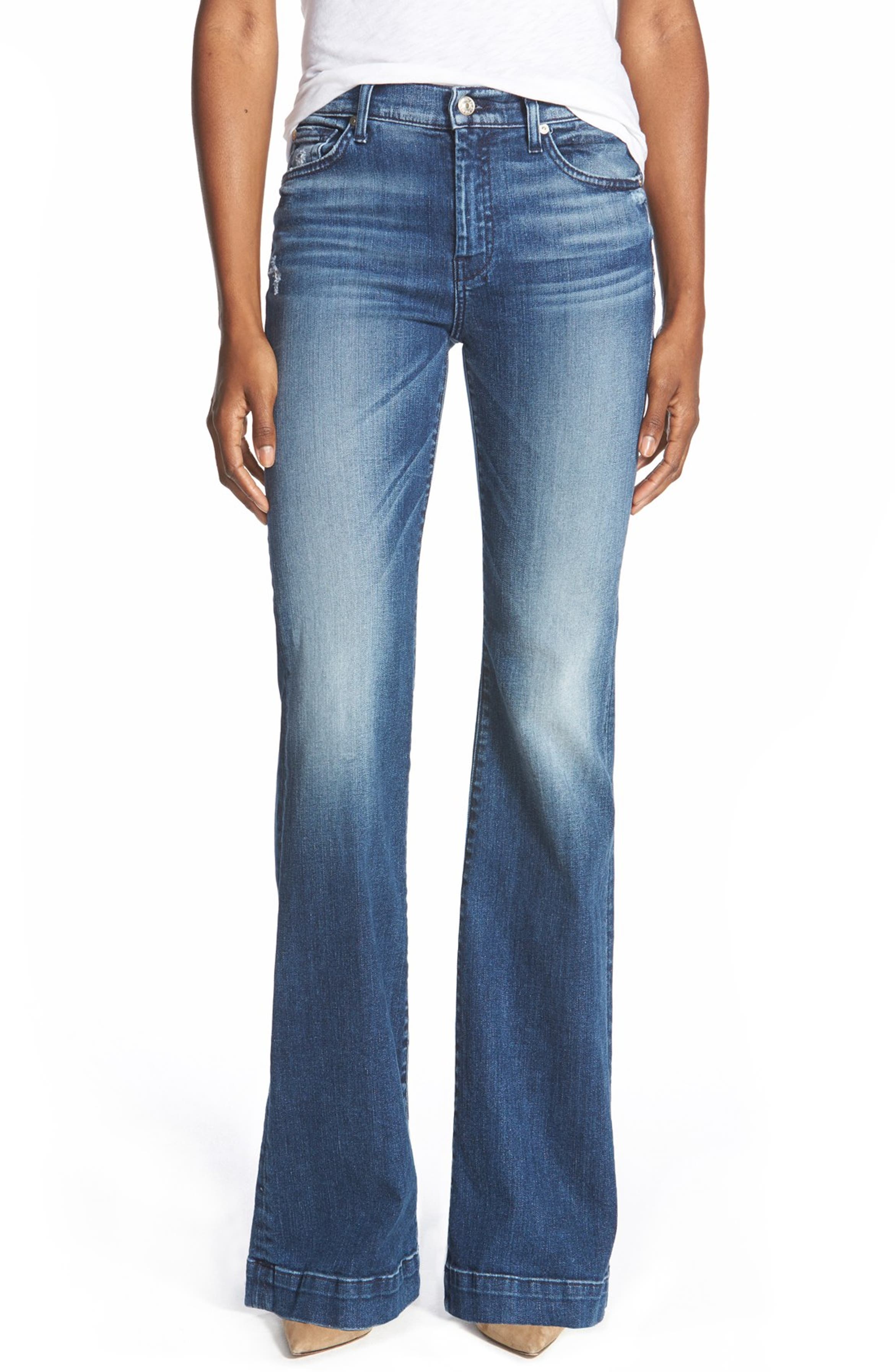 7 For All Mankind® b(air) Tailorless Dojo Wide Leg Jeans (Lake Blue) (Short) Nordstrom 7 For All Mankind® b(air) Tailorless Dojo Wide Leg Jeans (Lake Blue) (Short) Nordstrom