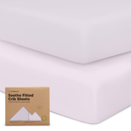 Keababies Soothe Fitted Crib Sheet In Thistle