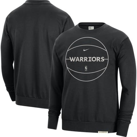 Men's Nike Black Golden State Warriors 2023/24 Authentic Standard Issue Travel Performance Pullover Sweatshirt