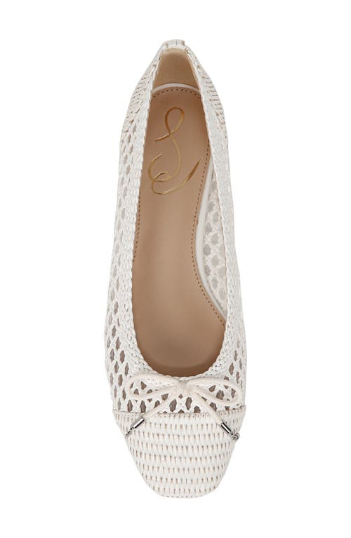 Sam Edelman May Ballet Flat Bright White In Bright White