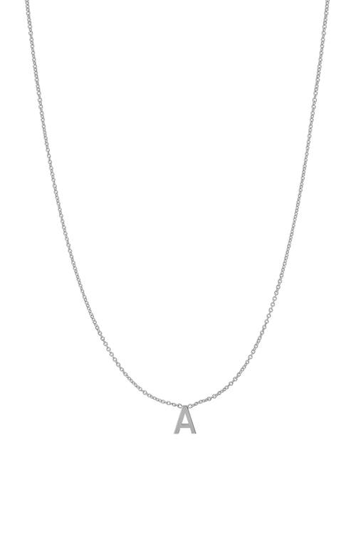 BYCHARI Initial Pendant Necklace in 14K Gold-A at Nordstrom