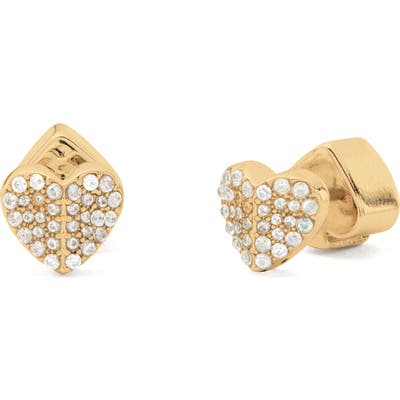 Kate Spade New York Heart To Heart Mini Pave Stud Earrings