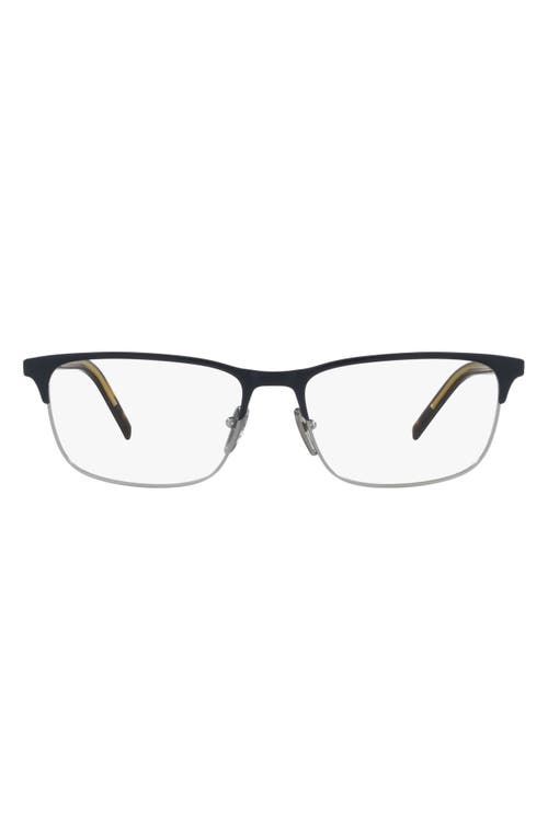 Prada 55mm Oval Optical Glasses in Gunmetal at Nordstrom