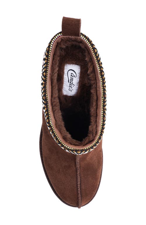 Candies Candie's Leora Platform Clog In Brown Suede