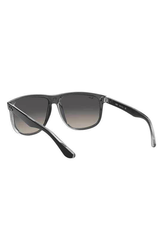 Shop Ray Ban Ray-ban Boyfriend 60mm Flat Top Sunglasses In Grey Gradient