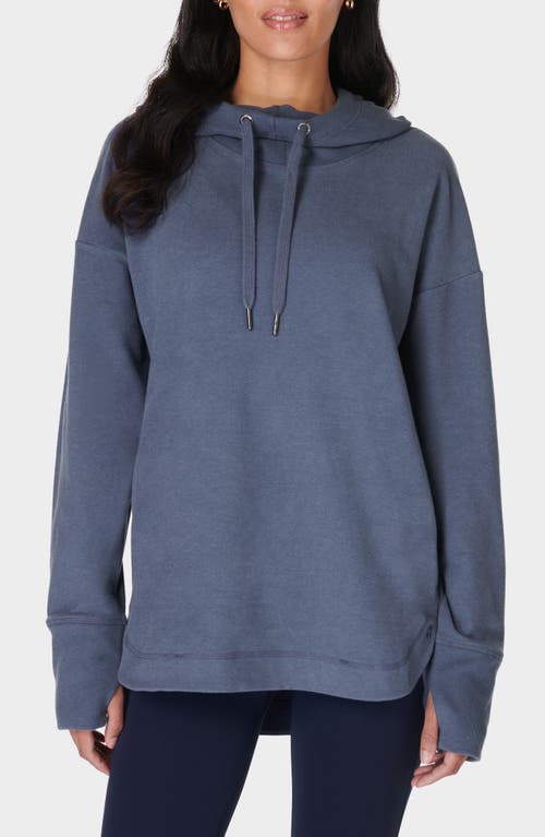 Shop Sweaty Betty Escape Fleece Hoodie In Endless Blue