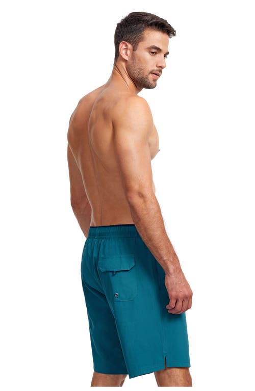 Gottex Men Beach Vibe 9" Swim Shorts In Petrol Navy