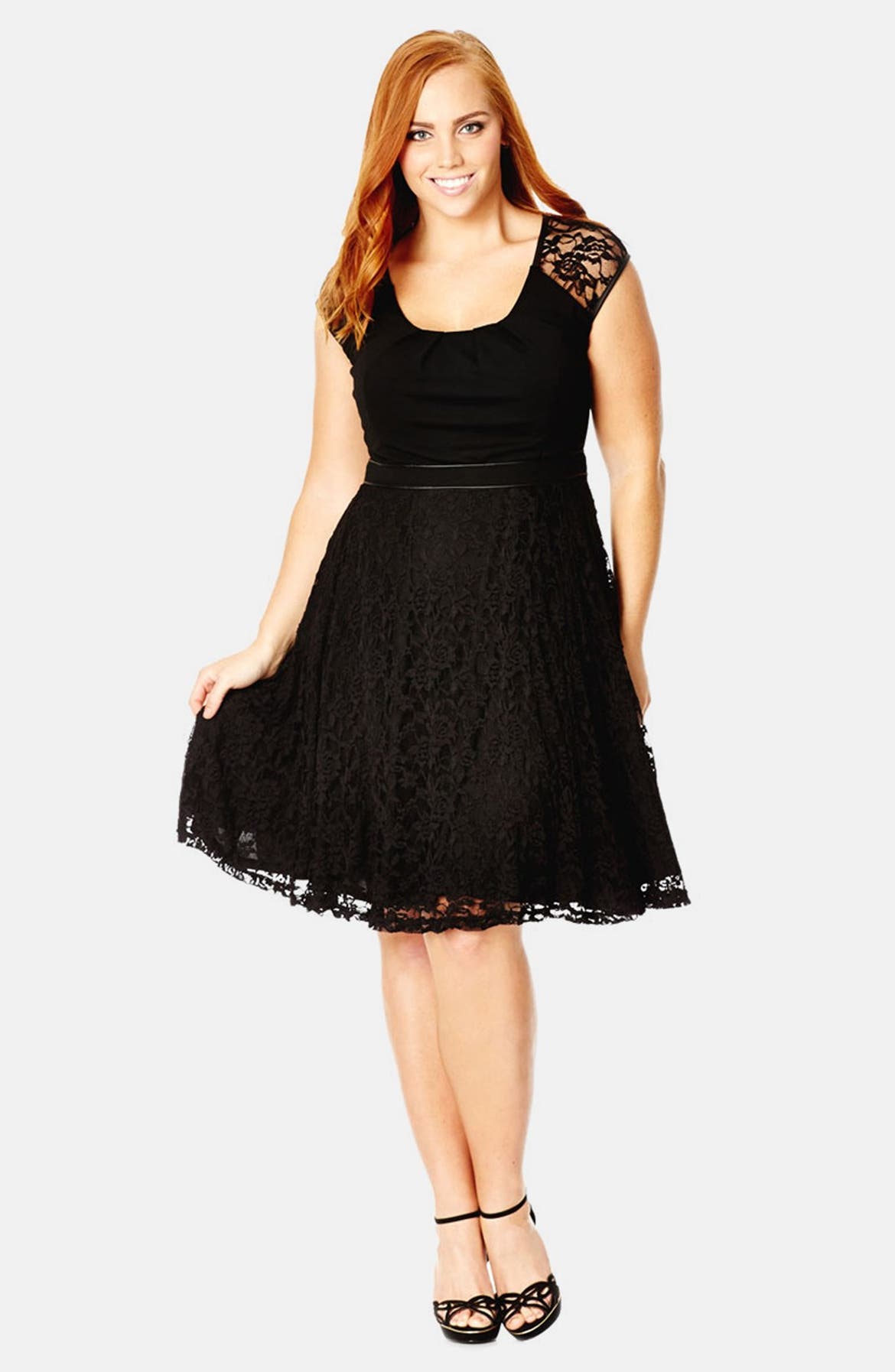 City Chic Lace Swing Dress (Plus Size) | Nordstrom