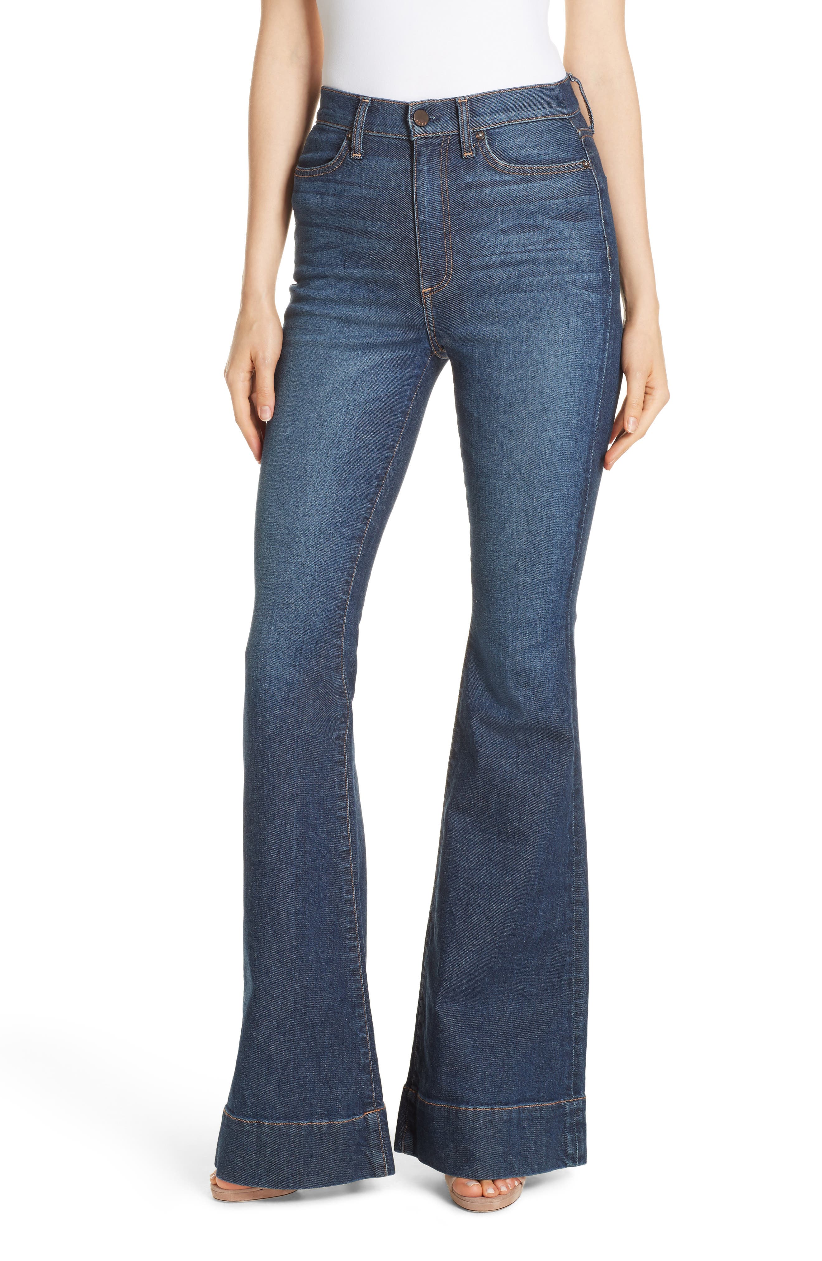 Alice + Olivia Jeans Beautiful High Waist Bell Bottom Jeans (So Clever
