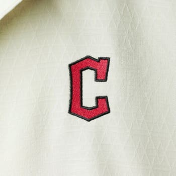 Men's Houston Astros Tommy Bahama Cream Baseball Camp Button-Up Shirt