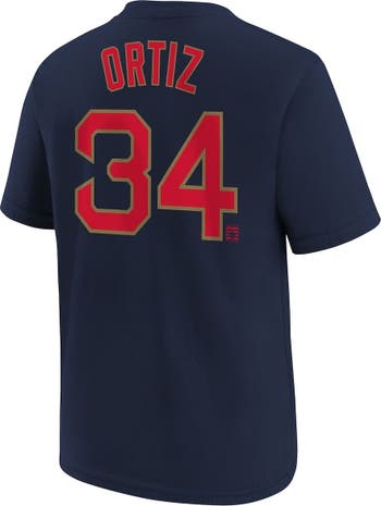 Lids David Ortiz Boston Red Sox Nike Youth Big Papi Name & Number T-Shirt -  Navy