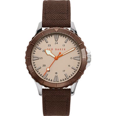 Ted Baker London Regent Nylon Strap Watch, 4m