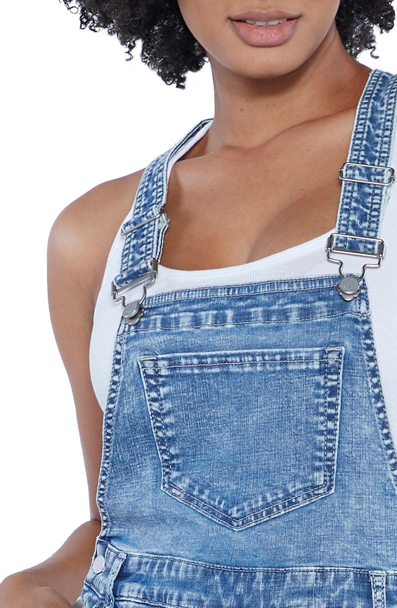 Wash Lab Denim Pieced Mixed Denim Jumper Nordstrom