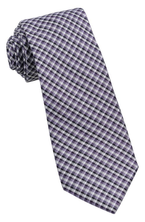 W. R.K Plaid Silk Tie in Purple