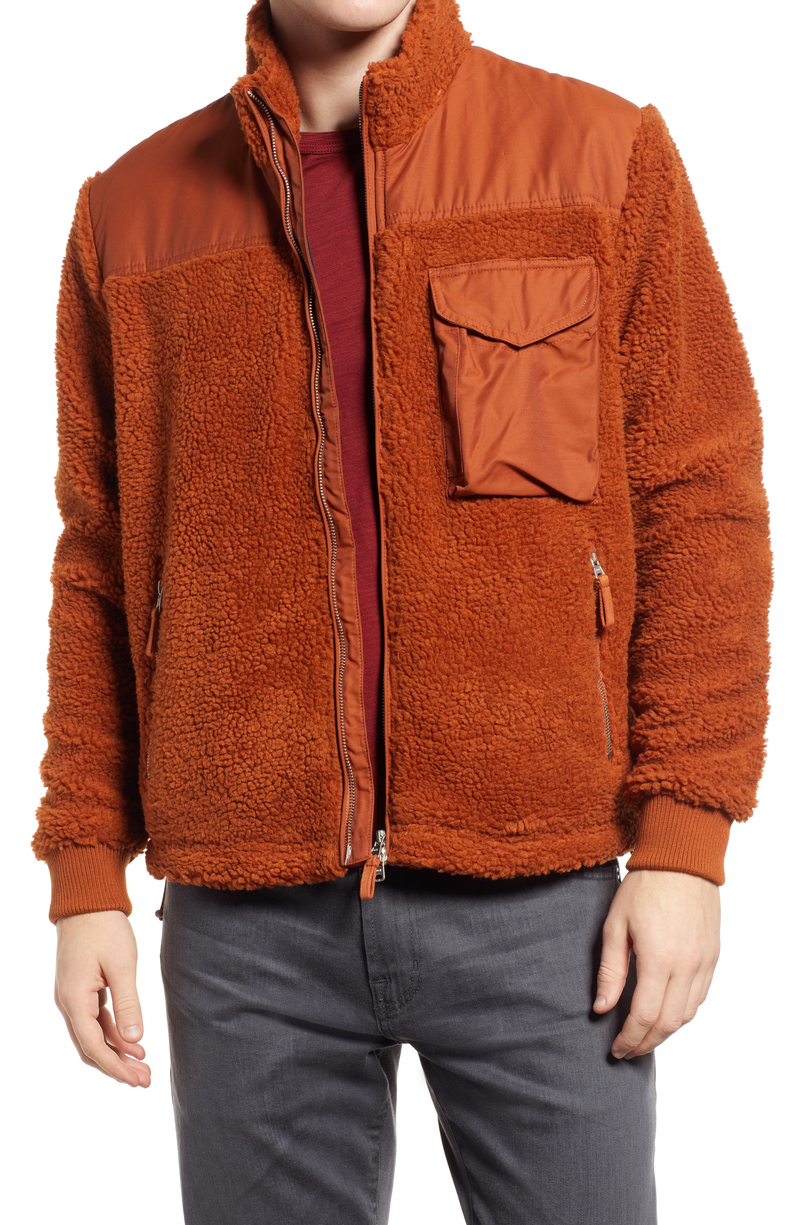 alex mill sherpa fleece jacket