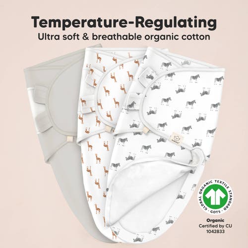 Keababies 3-pack Soothe Zippy Swaddle Wrap In The Wild