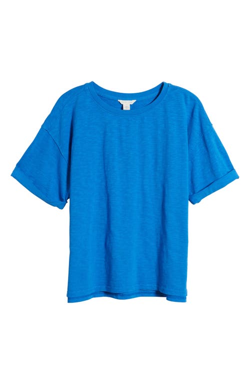 Shop Caslonr Caslon(r) Relaxed Organic Cotton Boyfriend T-shirt In Blue Marmara