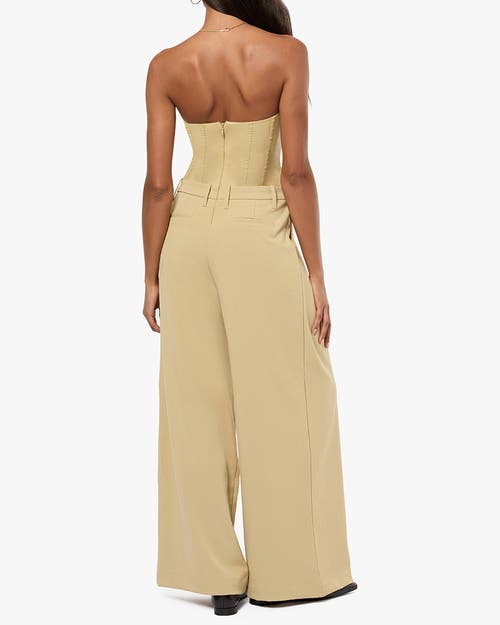 WEWOREWHAT WEWOREWHAT CORSET WIDE LEG JUMPSUIT 